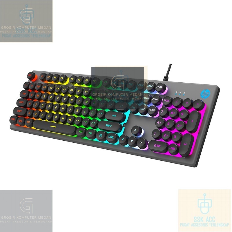 คีย์บอร์ดเกมมิ่ง HP K500Y - เมมเบรน RGB (Rubber Dump) | คีย์บอร์ด | คีย์บอร์ด เมาส์ | คีย์บอร์ดแบบมี
