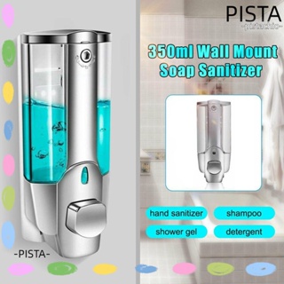 Pista เครื่องจ่ายสบู่เหลวล้างมือ แชมพู 350 มล. ติดตั้งรู ทําความสะอาดมือ ห้องน้ํา