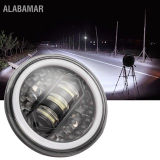 ALABAMAR ไฟหน้ารถจักรยานยนต์ LED 5.75 นิ้ว 20000LM ความสว่างสูง IP67 กันน้ำพร้อมสายอะแดปเตอร์ H4-H13