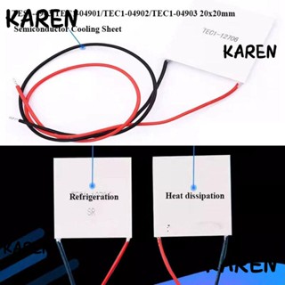 Karen แผ่นทําความเย็นเทอร์โมอิเล็กทริกส์ TES1-4903 TEC1-04901 4 แบบ 20x20 มม. TEC1-04902 TEC1-04903