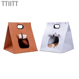 Ttiitt Felt  House  Portable Removable Cave for Indoor Kittens Puppies