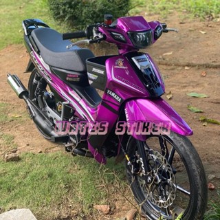 สติกเกอร์รูปลอก ลาย yamaha Antem fiz r f1 zr สีม่วง สีดํา คุณภาพมาตรฐาน สําหรับติดตกแต่ง