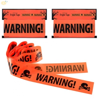 【VARSTR】Halloween Caution Caution Tapes Creates A Scary Halloween Parties Outdoor Use