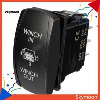 Skym* สวิตช์โยกเลเซอร์ เปิด ปิด เปิด ปิด เปิด เปิด 12V 24V 7-Pin สําหรับเรือ UTV