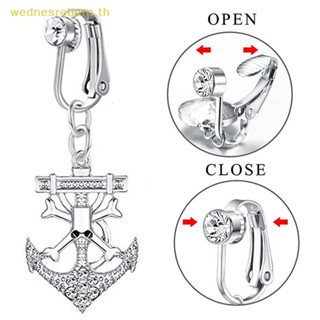 # แฟชั่น # แฟชั่น เพทาย ปลอม หน้าท้อง ปุ่ม คลิป บนแหวน ท้อง ปุ่ม แหวน สําหรับผู้หญิง เครื่องประดับร่างกาย #