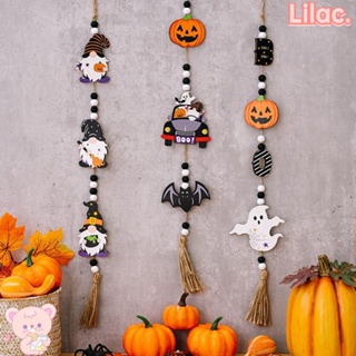 Lilac จี้ลูกปัด รูปฟักทองผี DIY สําหรับแขวนตกแต่งผนัง เทศกาลฮาโลวีน