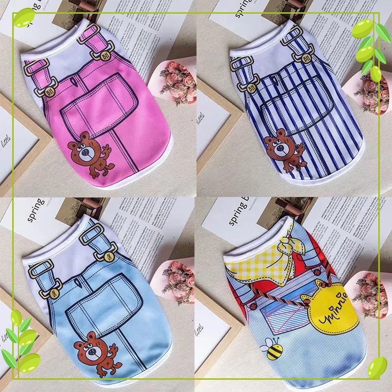 【Muhsinpet】เสื้อกั๊ก ผ้าตาข่าย พิมพ์ลายเท็ดดี้ Bichon Pomeranian ระบายอากาศได้ดี สําหรับสัตว์เลี้ยง สุนัข แมว