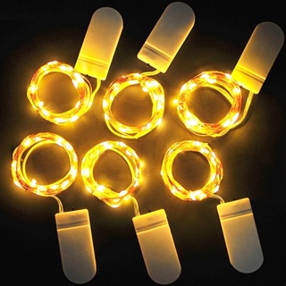 10/20/30 LEDS ใช้แบตเตอรี่ ตกแต่งไฟนางฟ้า / ของใช้ในครัวเรือน งานแต่งงาน ปาร์ตี้ / โคมไฟบรรยากาศ กันน้ํา / คริสต์มาส ปาร์ตี้ เทศกาล นางฟ้า สายไฟ