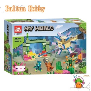 Baltan Toy BH1 บล็อคตัวต่อ รูป Minecraft The Guardian Battle 21180 60156 EQ1 ของเล่นสําหรับเด็กผู้ชาย