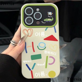 เคสโทรศัพท์มือถือ แบบนิ่ม พิมพ์ลายตัวอักษร สําหรับ Apple Iphone 14proins 13pro 12 11max 7p HS9T