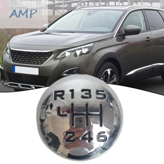 ⚡NEW 8⚡Gear Shift Knob Car Accessories Emblem Gear Shifter Plastic Silver Badge Cap