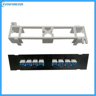 Ev แผงไฟเบอร์ออปติคอล 8 พอร์ต SC RJ45 อะแดปเตอร์เมาท์ติดผนัง ประหยัดพื้นที่