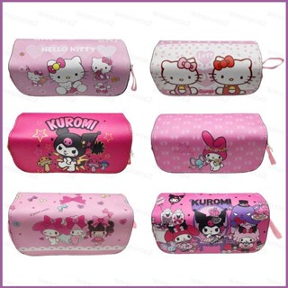 Sq2 Sanrio Kuromi mymelody HelloKitty กล่องดินสอ ลายการ์ตูนน่ารัก ความจุขนาดใหญ่ สําหรับนักเรียน