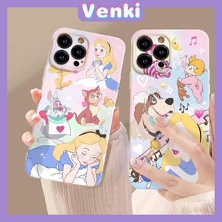 Venki - เข้ากันได้สำหรับ เคสไอโฟน เคสไอโฟน11 เคส iphone 11 เคสฟิล์ม TPU เคสเยลลี่เคลือบเงากล้องเยลลี่เคสป้องกันเจ้าหญิงผมสีเหลืองเข้ากันได้กับ iPhone 14 13 Pro Max iPhone 12 11 Pro Max XR XS 7 8Plus
