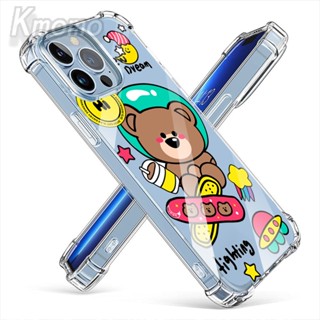 เคสโทรศัพท์มือถือ TPU แบบใส กันกระแทก ลายหมีนําโชค สําหรับ Xiaomi Poco X5 Pro X4 Pro 5G M4 Pro 4G C40 M5 M5s X3 NFC F3 F4 GT