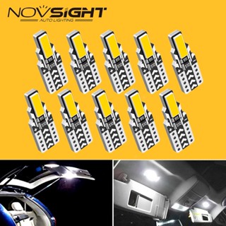 Novsight A500 หลอดไฟ T10 7020 Chip 6000K สําหรับติดตกแต่งภายในรถยนต์ ไฟแสดงสถานะอ่านประตูแผ่นป้ายทะเบียนด้านหลังหาง