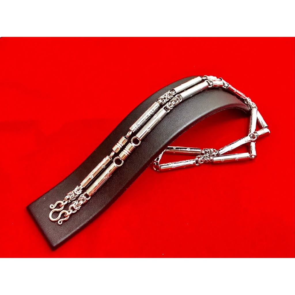 N004 สร้อยคอ สร้อยพระผู้ชาย คล้องพระ ห้อยแขวนพระ 1-10องค์ สร้อยสแตนเลสแท้ ลายพระสิวลี ยาว 26 นิ้ว