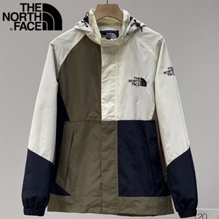 The North Face เสื้อแจ็กเก็ตกันฝน มีฮู้ด กันน้ํา ระบายอากาศ พลัสไซซ์ สําหรับขี่จักรยานกลางแจ้ง ทุกเพศ