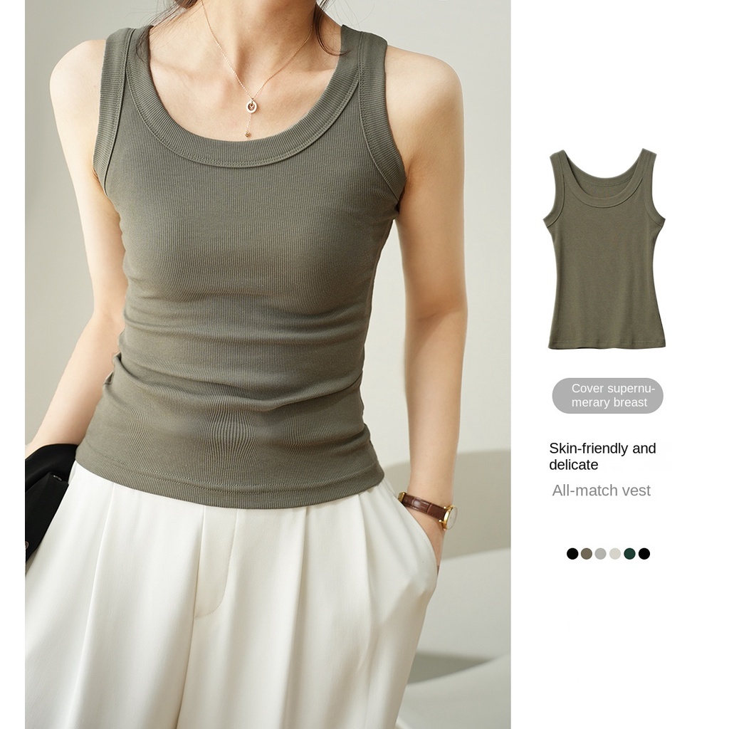 เสื้อสายเดี่ยว แบบยืดหยุ่น ป้องกันการแอบมอง สําหรับผู้หญิง ไซซ์ M - 2XL