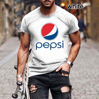 เสื้อยืดลําลอง แขนสั้น พิมพ์ลาย Pepsi 3 มิติ สุดเท่ สร้างสรรค์ พลัสไซซ์ แฟชั่นสําหรับผู้ชาย และผู้หญิง ไซซ์ S-5XL