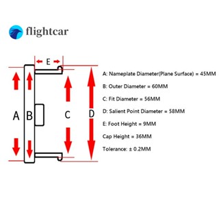 Flightcar ฝาครอบดุมล้อรถยนต์ 60 มม. OD 56 มม. ID JAPAN ADVAN XXR SSR ENKEI 4 ชิ้น ต่อชุด