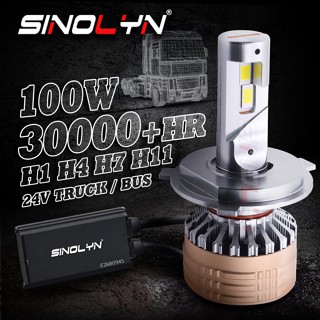 ไฟตัดหมอก LED 100W 24V H4 H7 H1 H11 12 ดวง พลังงานสูง อุปกรณ์เสริม สําหรับรถบรรทุก