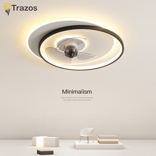 Trazos ใหม่ โคมไฟพัดลมเพดาน Led 2022 รับประกัน 3 ปี สําหรับติดเพดาน ห้องนอน ห้องนั่งเล่น บ้าน