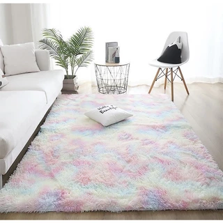 พรมปูพื้น 160x230 cm. (6 ฟุต) พรม พรมปูพื้นห้อง พรมขนนุ่ม พรมห้องนอน พรมขน พรมปูพื้นห้องนอน (มีหลากสีให้เลือก)