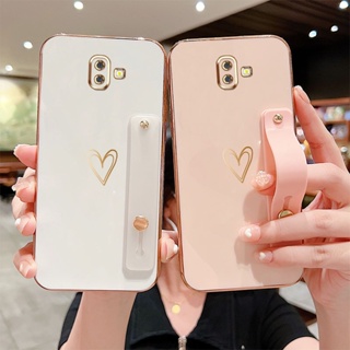 เคสโทรศัพท์มือถือซิลิโคน กันกระแทก ลายหัวใจ หรูหรา สําหรับ Samsung Galaxy J6 Plus J6+ J7 2017 J7 Pro J7 Prime J730 ON7 2016