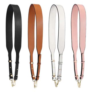 สายสะพายกระเป๋าหนังแท้ หนัง PU ปรับได้ ปรับระดับได้ Leather Shoulder Sling Strap Replacement