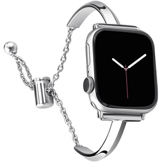 สายนาฬิกาข้อมือ ประดับเพชร หรูหรา สําหรับ Apple Watch Series 8 7 41 45 มม. 6 Se 5 4 IWatch Ultra 49 มม. 44 40 42 38 มม.