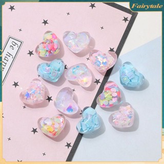 กิ๊บติดผมเรซิ่น รูปหัวใจ คุณภาพสูง แฮนด์เมด DIY สําหรับตกแต่งเคสโทรศัพท์