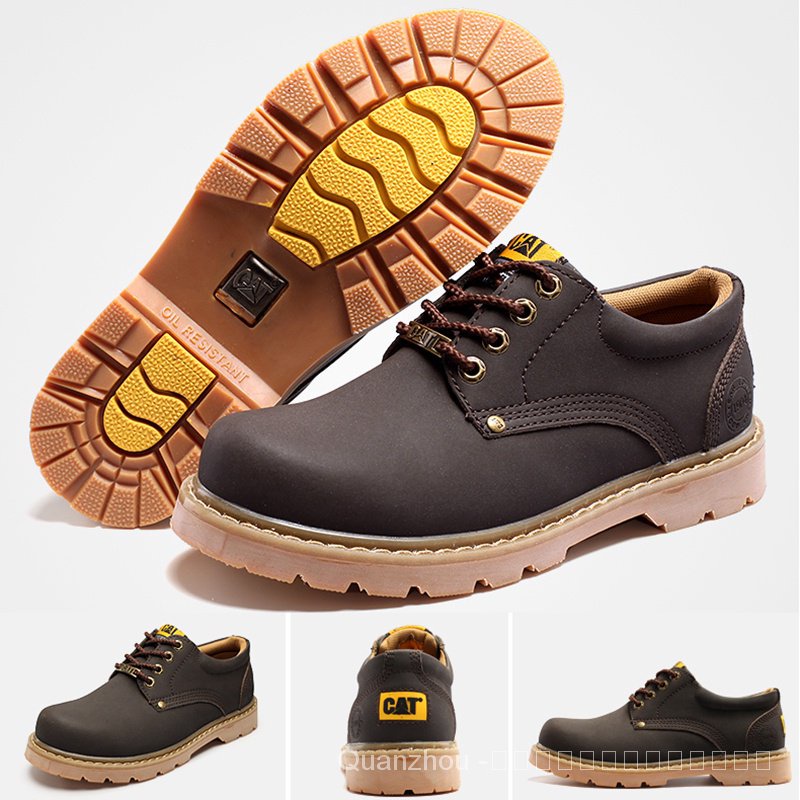 [ของแท้] Caterpillar 1904 รองเท้าบูทมาร์ติน ข้อสั้น แบบหนัง กันน้ํา กันลื่น สําหรับผู้ชาย และผู้หญิง QFVJ