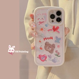 เคสโทรศัพท์มือถือ ลายการ์ตูนหมีน่ารัก สําหรับ iPhone 13 12 promax XS 13 PRO 14 promax 11 xsmax