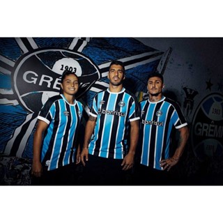 เสื้อกีฬาแขนสั้น ลายทีม I 23-24 new Gremio ชุดเหย้า สีฟ้า และสีขาว