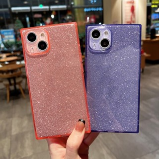 เคสโทรศัพท์มือถือ แบบใส ทรงสี่เหลี่ยม กันกระแทก สําหรับ iPho…