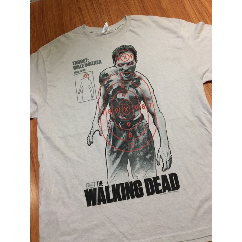 NEXเสื้อยืดพิมพ์ลายแฟชั่น เสื้อยืดภาพยนตร์ซอมบี้ THE WALKING DEAD (2012)