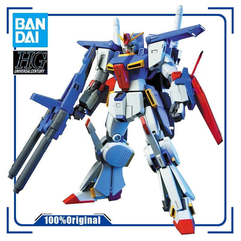BANDAI HGUC 1/144 MSZ-010 ZZ GUNDAM ZZ Assembly Plastic Model Kit Action Toy Figures Anime Gift