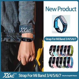 สายนาฬิกาข้อมือซิลิโคน อุปกรณ์เสริม สําหรับ Xiaomi Mi Band 7 6 5 4 3 MiBand 3 4 band5 band6