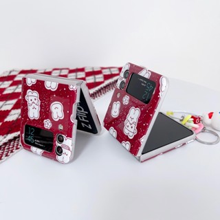 【Fold Imd】เคสโทรศัพท์มือถือ TPU นิ่ม กันกระแทก ลายการ์ตูนน่ารัก สําหรับ SAMSUNG Z Flip3 Flip4