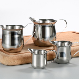 Stainless Steel Milk Frothing Pitcher Latte Coffee Cup Milk Jug 2oz,3oz,5oz,8oz High Quality