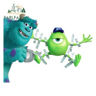 Earlfamily สติกเกอร์ไวนิล ลาย Mike and James Monster University กันน้ํา ขนาด 13 ซม. × 7.2 ซม. สําหรับติดตกแต่งรถยนต์ ตู้เย็น รถจักรยานยนต์ รถยนต์