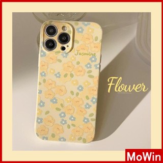 Mowin - เข้ากันได้สำหรับ เคสไอโฟน เคสไอโฟน11 เคส iphone 11 สำหรับ iPhone 14 Pro Max เคสไอโฟนครีมเคสนิ่มเคลือบมัน TPU กันกระแทกฝาครอบกล้องป้องกันภาพวาดสีน้ำมันดอกไม้เข้ากันได้กับ iPhone 13 Pro max 12 Pro Max 11 xr xs max 7Plus