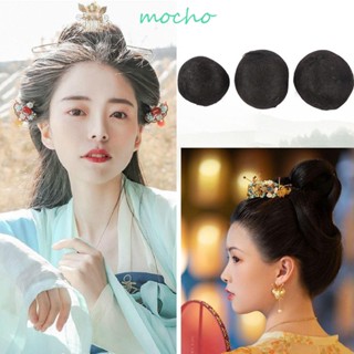 Mocho แฮร์พีชผมปลอม สีดํา สไตล์จีนโบราณ DIY