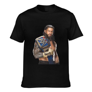 เสื้อยืด แบบนิ่ม พิมพ์ลาย Novelty Top Roman Reigns สไตล์โรมัน