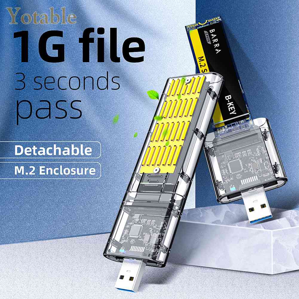 เคสฮาร์ดดิสก์ M2 SSD M.2 เป็น USB3.0 Gen 1 5Gbps SATA NGFF SSD