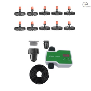 [T&amp;H] อุปกรณ์ควบคุมการรดน้ําต้นไม้ดิจิทัล หน้าจอ LCD ประหยัดน้ําอัตโนมัติ
