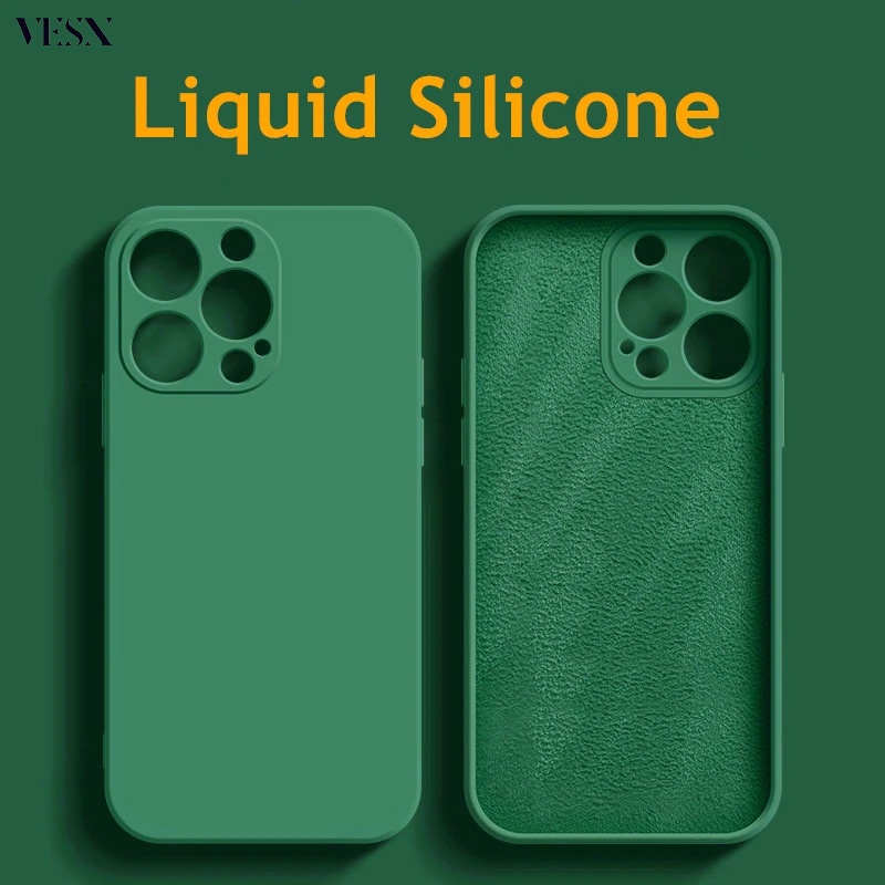 ลบรอยได้ เคสกำมะหยี่ เคสซิลิโคน iPhone 13 12 Pro Max Mini SE 2022 SE3 4G 5G ip13 ip12 5G 4G 2023