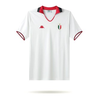 1988-89 เสื้อกีฬา แขนสั้น แห้งเร็ว สไตล์ยุโรป วินเทจ AC Milan ไซซ์ S-XXL AAA