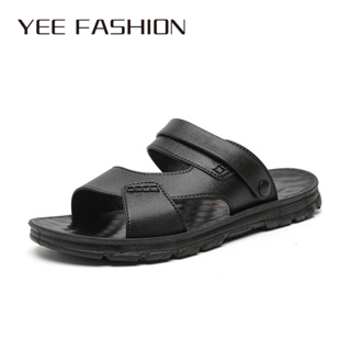 YEE Fashion Yee Fashion รองเท้าแตะ รองเท้าแตะผู้ชาย เหมาะสําหรับฤดูร้อน รองเท้าแตะทําจากหนัง LX23050602 ทันสมัย ทันสมัย Chic fashion D22E01L 37Z230910